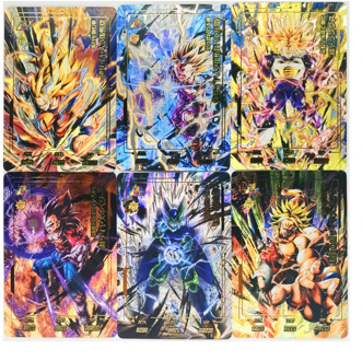 9pcs/set Dragon Ball Z GT Rough Flash Gilding Super Saiyan Heroes Battle Card Ultra Instinct Goku Vegeta Game Collection Cards