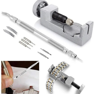 9Pcs/Set Professional Metal Adjustable Watch Band Bracelet Link Remover Pin Wrist Strap Repair Tool