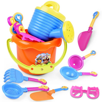 9Pcs/Set Random Color Summer Kids Sand Beach Toys Castle Bucket Spade Shovel Rake Water Tools Set For Kids Toys Fun Shovel Molds