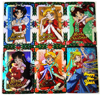 9pcs/set Sailor Moon Christmas Holiday Limited Sexy Beauty Hobby Collectibles Game Collection Anime Cards Sexy Girl