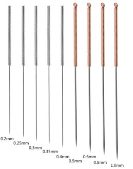 9Pcs/Set Stainless Steel Nozzle Cleaning Needle Drill Bit 0.2-1mm for 3D Printer WXTA