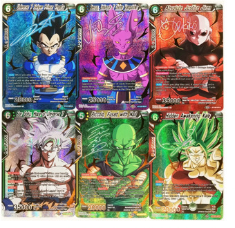 9pcs/set Super Saiyan US version of Dragon Ball Signature Card Heroes Battle Ultra Instinct Goku Vegeta Game Collection Cards