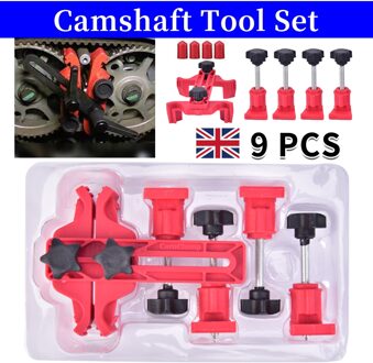 9Pcs Universal Dual Nokkenas Klem Timing Tandwiel Gear Locking Tool Hand Tool