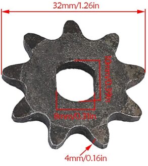 9T #35 Keten Voor Gear Tandwiel Voor Motor Elektrische Scooter Motor Go Kart Drift Trike 4 Wheeler Quad