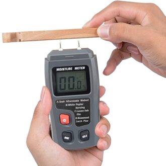 9V Hout Vochtmeter Digitale Vochtigheid Tester Timber Vochtige Detector Met Lcd-scherm Papier Vloer Doos Meting