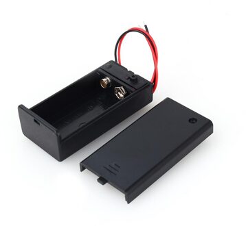 9V Volt PP3 Batterij Houder Connector Storage Case Box Dc Case W/Wire Lead Aan/Uit Schakelaar cover Duurzaam Schakelaar Accessoires