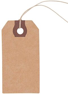 9x Cadeau tags/labels kraftpapier/karton 9 cm
