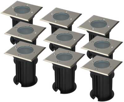 9x Ramsay - LED Grondspots Wit IP67 overrijdbaar