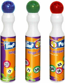 9x stuks Bingostiften in verschillende kleuren