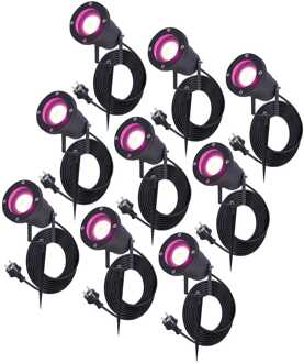 9x Sydney RGBWW WiFi+Bluetooth Zwart