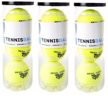 9x Tennisballen in koker - Buitenspeelgoed - Tennissen