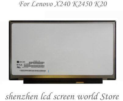 A-12.5 ''Lcd Matrix HB125WX1 200 M125NWN1 LP125WH2-TPH1 B125XTN01.0 Voor Lenovo X240 K2450 K20 Laptop Lcd-scherm 1366*768 30PIN