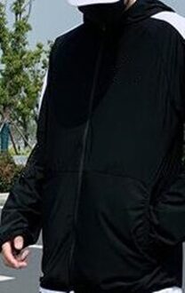 A-1596 Dunne Stijl Sport Windjack zwart / L