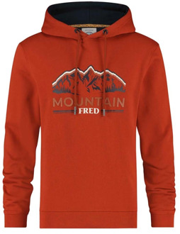 A FISH NAMED FRED Berg Rood Shirt Elementen A fish named Fred , Red , Heren - M,S