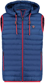 A FISH NAMED FRED Donkerblauwe Bodywarmer met Rits A fish named Fred , Blue , Heren - 2Xl,L