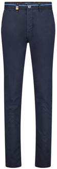 A FISH NAMED FRED Marineblauwe Peached Twill Chino A fish named Fred , Blue , Heren - W33,W36,W32