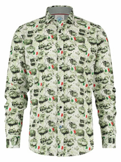 A FISH NAMED FRED Overhemd A fish named Fred , Green , Heren - 2Xl,4Xl