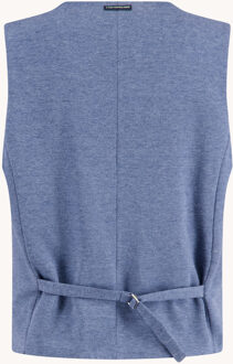 A FISH NAMED FRED Waistcoat Pique Jeans Blue  52 Blauw