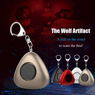 A flashlight with a Wolf alarm is safer than a sprayer fog tear jerker and pepper spray self defense самооборона defensa person