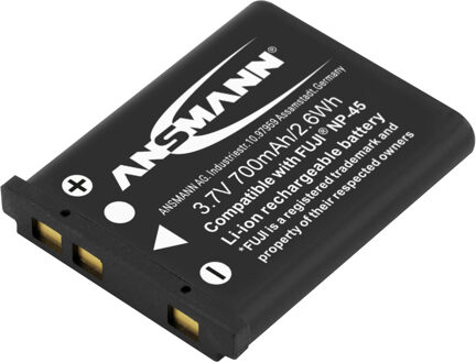 A-Fuji NP 45 Camera-accu Vervangt originele accu NP-45 3.7 V 650 mAh