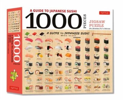 A Guide To Japanese Sushi - 1000 Piece Jigsaw Puzzle: Finished Size 29 X 20 Inch (74 X 51 Cm) - Tuttle Studio