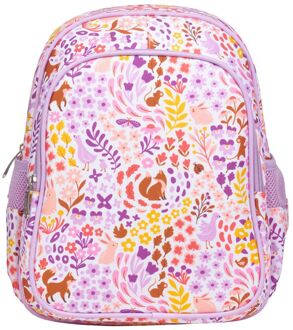 A Little Lovely Company Noa Backpack flower garden schooltas kind Roze - H 32 x B 27 x D 19 cm