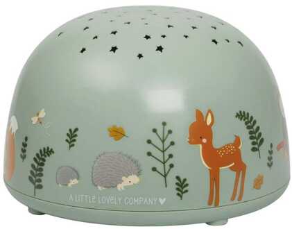 A Little Lovely Company Projector Bosvriendjes Junior 14 Cm Groen