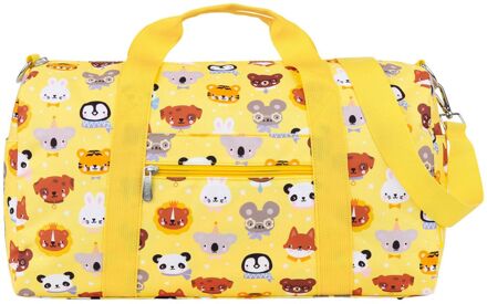 A Little Lovely Company Sam Weekendbag animal friends handbagage Geel - H 25 x B 46 x D 22,5 cm