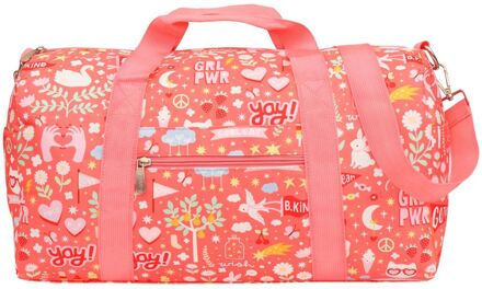 A Little Lovely Company Sam Weekendbag fun handbagage Oranje - H 25 x B 46 x D 22,5 cm