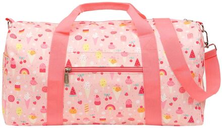 A Little Lovely Company Sam Weekendbag ice-cream handbagage Roze - H 25 x B 46 x D 22,5 cm