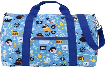 A Little Lovely Company Sam Weekendbag pirates handbagage Blauw - H 25 x B 46 x D 22,5 cm