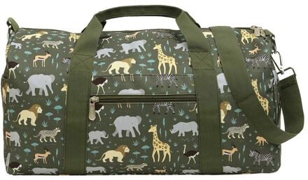 A Little Lovely Company Sam Weekendbag savanna handbagage Groen - H 25 x B 46 x D 22,5 cm