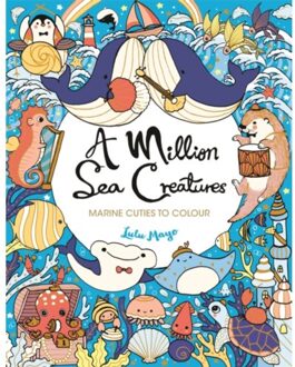 A Million Sea Creatures - A Million Creatures To Colour - Lulu Mayo