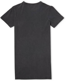 A Nightmare On Elm Street Dream Demon Women's T-Shirt Dress - Zwart Acid Wash - L - Black Acid Wash