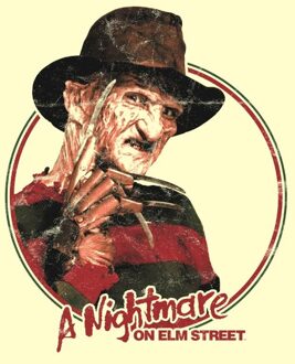 A Nightmare On Elm Street Freddy Vintage Unisex T-Shirt - Cream - XXL Crème