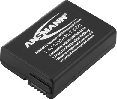 A-Nik ENEL 14 Camera-accu Vervangt originele accu EN-EL14 7.4 V 1000 mAh
