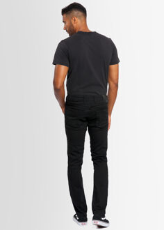 A. Salvarini Heren Jeans Slim Fit Stretch Denim 5-Pocket – Zwart - 33W/30L