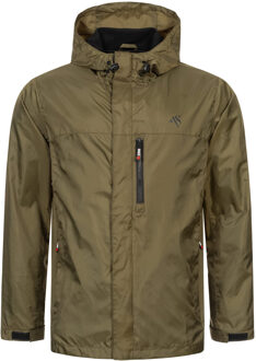 A. Salvarini heren regenjas AS-323 waterdicht & lichtgewicht met capuchon Groen