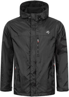 A. Salvarini heren regenjas AS-323 waterdicht & lichtgewicht met capuchon Zwart