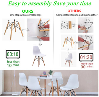A set of 4 Nordic medieval retro design dining chairs, casual furniture with solid wood feet, suitable for kitchen, dining room
