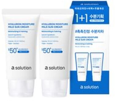 a. solution Hyaluron Moisture Mild Sun Cream Set 2 pcs