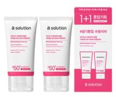 a. solution Vita-C Moisture Tone-up Sun Cream Set 2 pcs