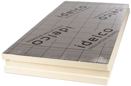 A-therm Pir Isolatieplaat - Rd-waarde 5,45m² K/w - Tand Groef - 120mm - 1200x600mm - 0,720m² - 1st