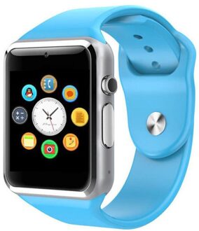 A1 Professionele Smart Polshorloge 2G Sim Tf Camera Waterdichte Gsm Telefoon Grote Capaciteit Sim Sms Voor Android voor Iphone Blauw