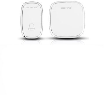 A101 Thuis Draadloze Deurbel Lange Afstand Waterdichte Draadloze Afstandsbediening Deurbel Ac Digitale Muziek Deurbel wit / eu stekker