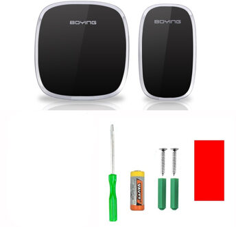 A101 Thuis Draadloze Deurbel Lange Afstand Waterdichte Draadloze Afstandsbediening Deurbel Ac Digitale Muziek Deurbel zwart / ons aansluiten