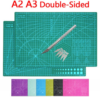 A2 A3 color Multifunction Pvc Self Healing Cuting Mat Cutting pad Board Cut Paper Cutter Knife DIY Craft Tools Office Supplies