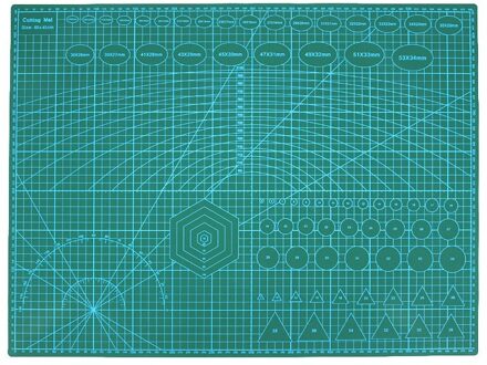 A2 Pvc Dubbele Gedrukt Self Healing Snijmat Craft Quilten Scrapbooking Board 60X45Cm Patchwork Stof Papier Ambachtelijke gereedschap