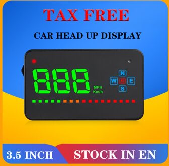 A2 Universele Hud Gps Snelheidsmeter Voor Alle Obd Head Up Display Met Digitale Snelheid Overspeed Alarm Systeem Voltage Koelvloeistof Kilometerstand