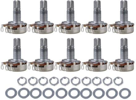 A250k Elektrische Gitaar Controle Ohm Audio Volume Potmeter 18 Mm As Pack Van 10